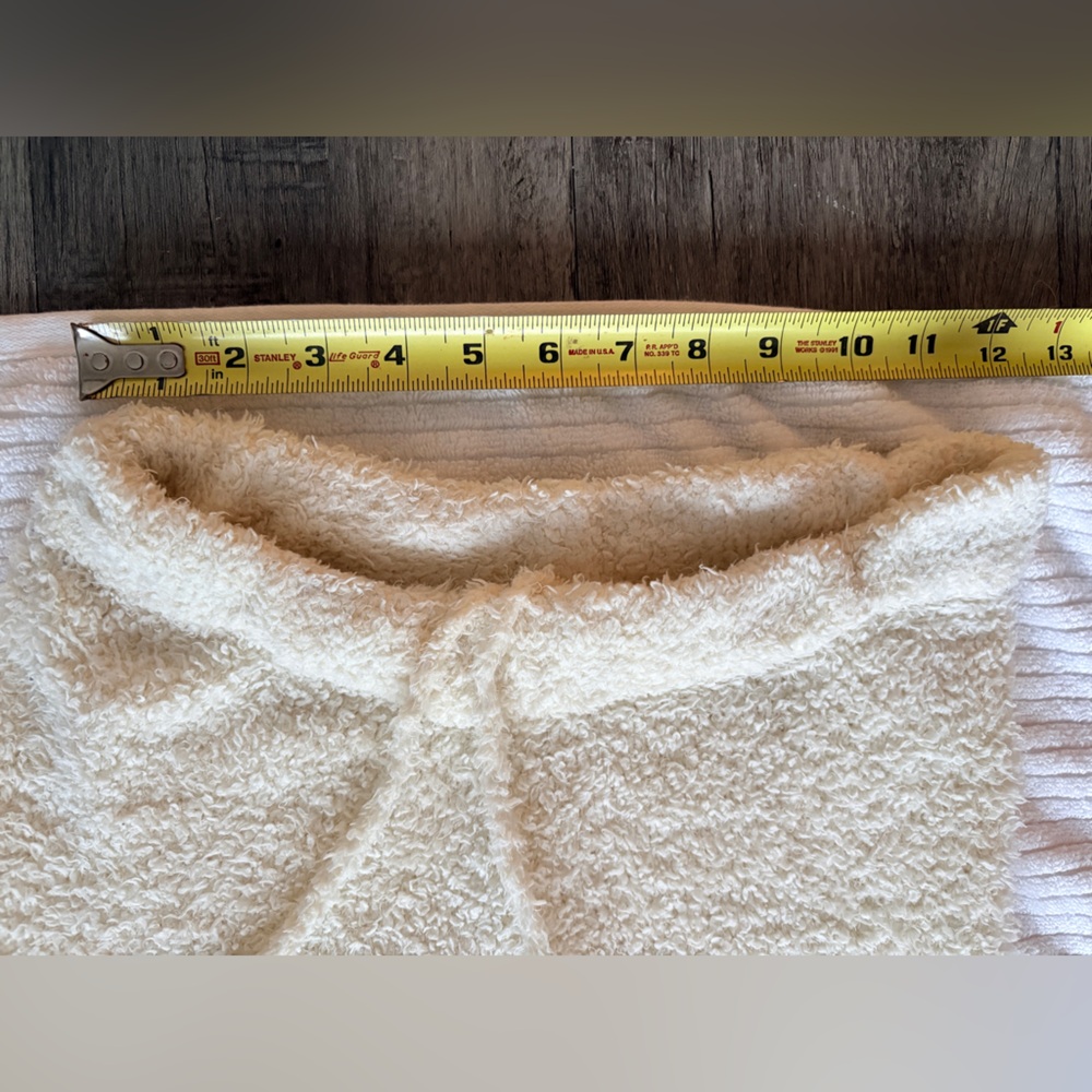 Skims Sz xxs/xs Cozy Cream Fuzzy Sherpa pants - Picture 10 of 15